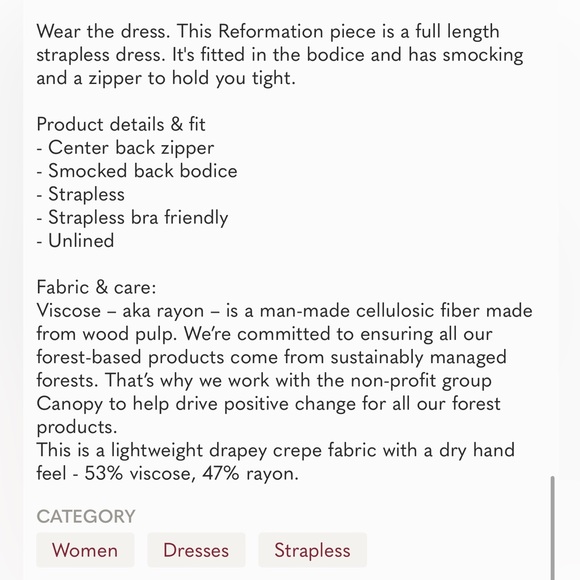 Amyline Reformation dress - Picture 7 of 10